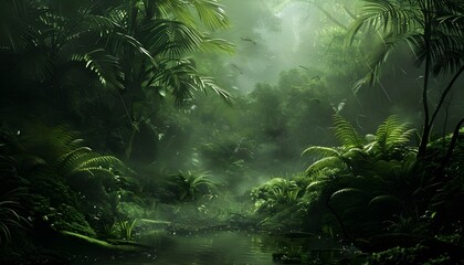 Rain forest - obrazy, fototapety, plakaty