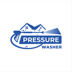  pressure washer logo for home and building cleaning