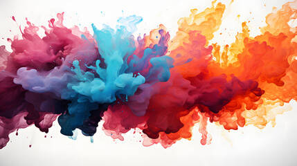 Explosion watercolor
