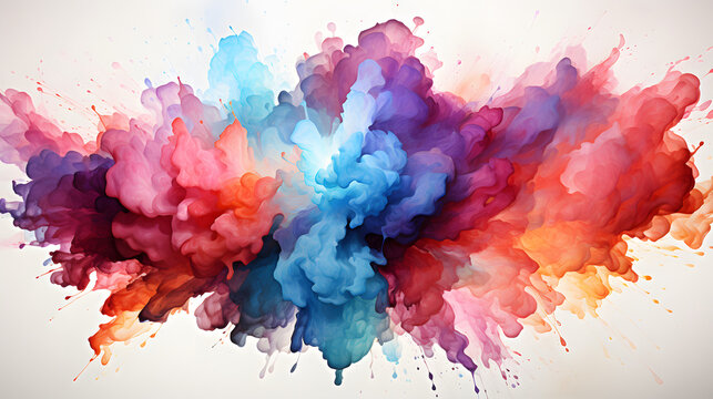 Implosion watercolor