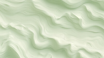 Green Abstract Topography Lines Background for Eco Designs