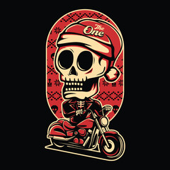 Skeleton On Motorcycle 