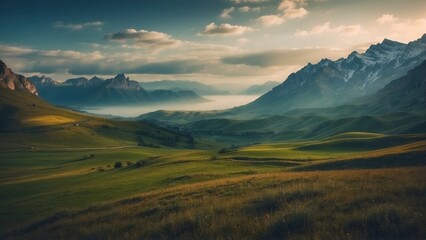 Obraz premium Amazing view to stunning landscape background