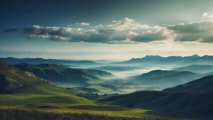 Obraz premium Amazing view to stunning landscape background