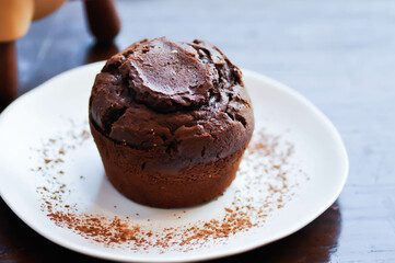chocolate cake or dark chocolate cake or chocolate cupcake