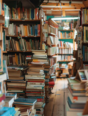 A Photo Of a Bookstore Promoting Books On Environmental Activism And Sustainability