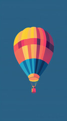 iPhone wallpaper vibrant hot air balloon