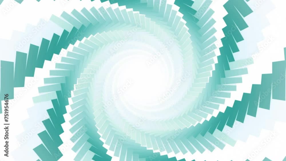Poster Abstract background in the form of a spiral or tunnel in space. Motion. Symmetrically placed bricks create a pattern and a rounding.