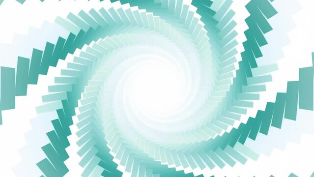 Abstract background in the form of a spiral or tunnel in space. Motion. Symmetrically placed bricks create a pattern and a rounding.