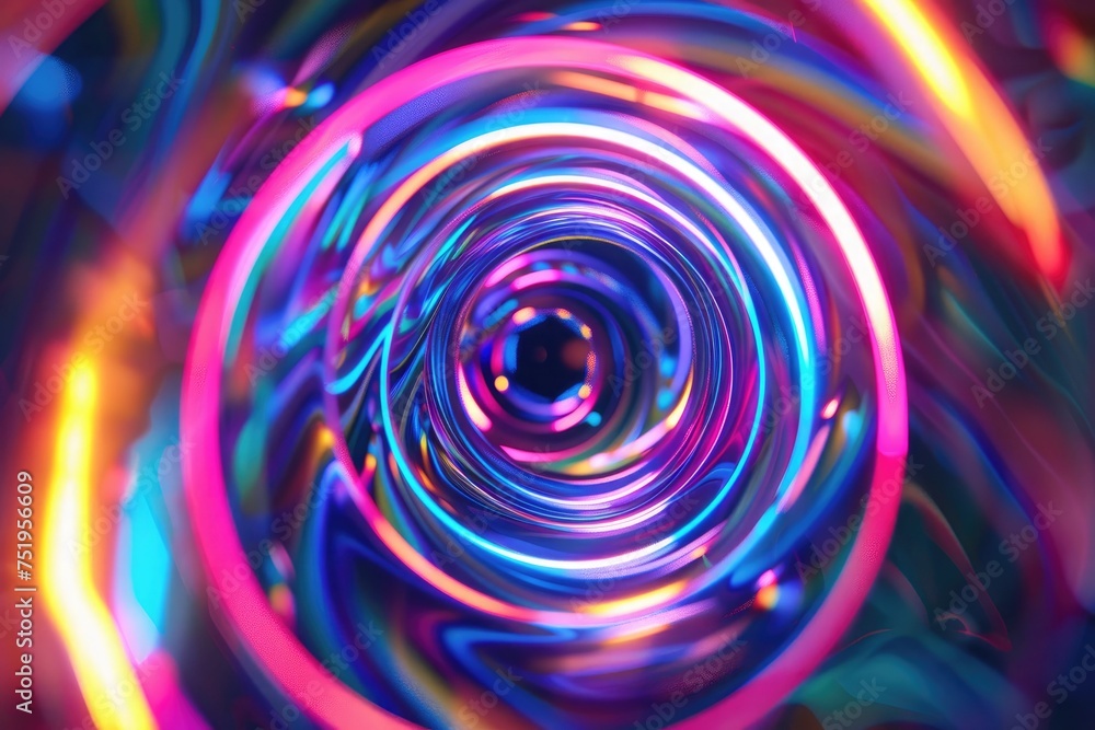 Poster a mesmerizing image of a marble vortex that draws the viewer's eye into its center, illuminated by c