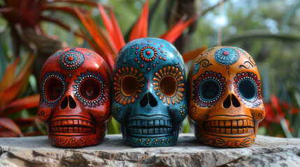 Mexican skull for cinco de mayo party