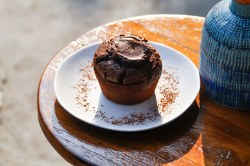 chocolate cake or dark chocolate cake or chocolate cupcake
