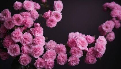 Fototapeta premium Elegance in bloom - A bouquet of soft pink roses