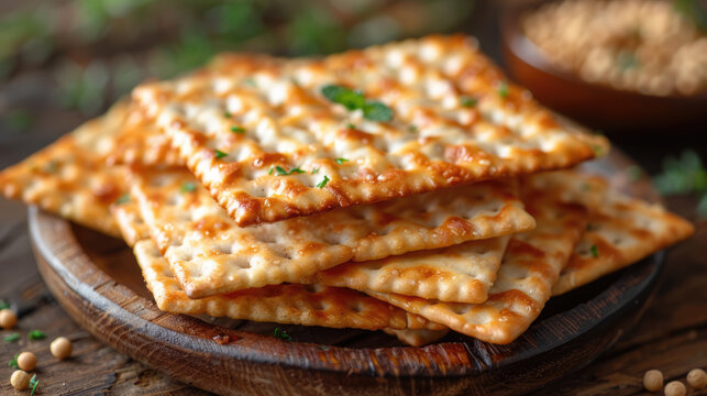 square matzah for passover day 