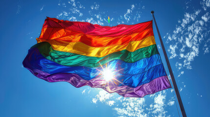 Pride flag happy pride month