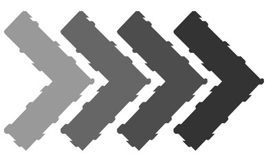 arrow road sign colorful