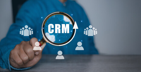 Customer Relationship Management, CRM, Employees recruitment business job.