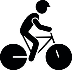 person riding a bike icon