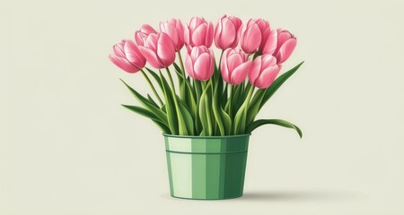 Obraz premium Brighten up your space with a bouquet of fresh flowers!