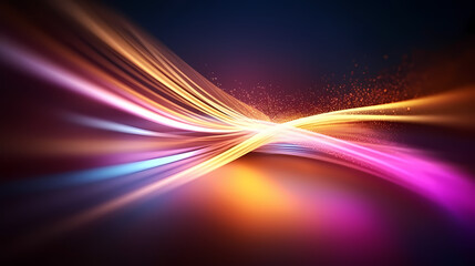 Fototapeta na wymiar Abstract lines background with glow effect, flare light background