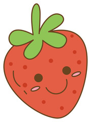 Obraz premium Cute Fruit Sticker