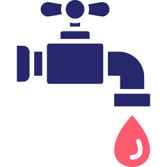 Fototapeta premium Water Tap Icon