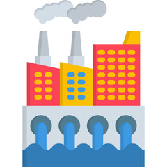 Fototapeta premium Factory Icon