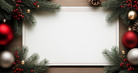 Fototapeta na wymiar Festive Frame for Your Holiday Messages
