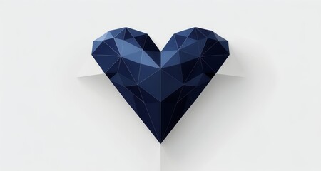  Modern geometric heart design