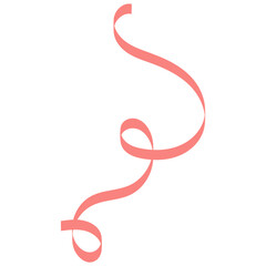 Pink Curly Ribbon