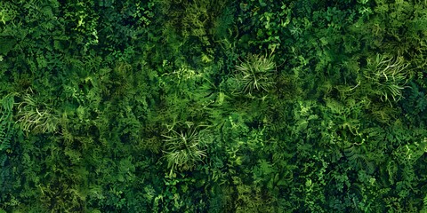 Fototapeta premium Lush Greenery: A Forest Floor’s Beauty