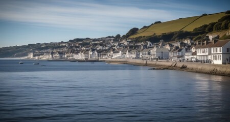  Tranquil coastal town by the sea