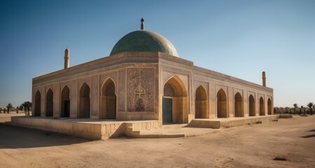 Fototapeta na wymiar Ancient architectural beauty under the desert sun