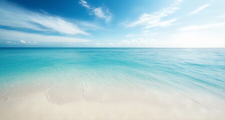 Fototapeta na wymiar Tranquil beach day, perfect for relaxation
