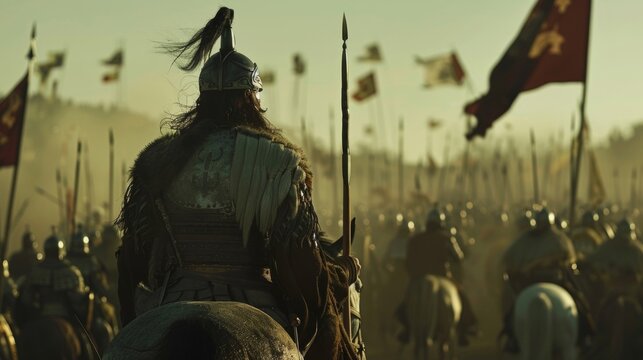 Attila himself leads his hor into battle his presence alone enough to instill fear in the hearts of his enemies.