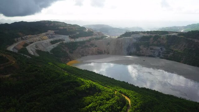 BIGA PIT, Toledo City the Philippine Mining drops the waste on this PIT from the Under ground the Sustainability practice are handle well.