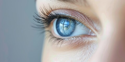 Closeup of beautiful female eye, eye health