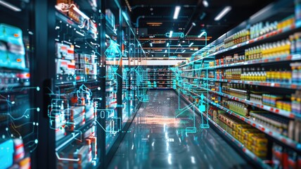 technology retail warehouse digitalization and visualization of industry 4 0