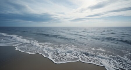  Ethereal seascape, where the horizon meets the shore