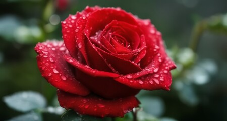  Raindrops on a rose, a symbol of love's pure grace