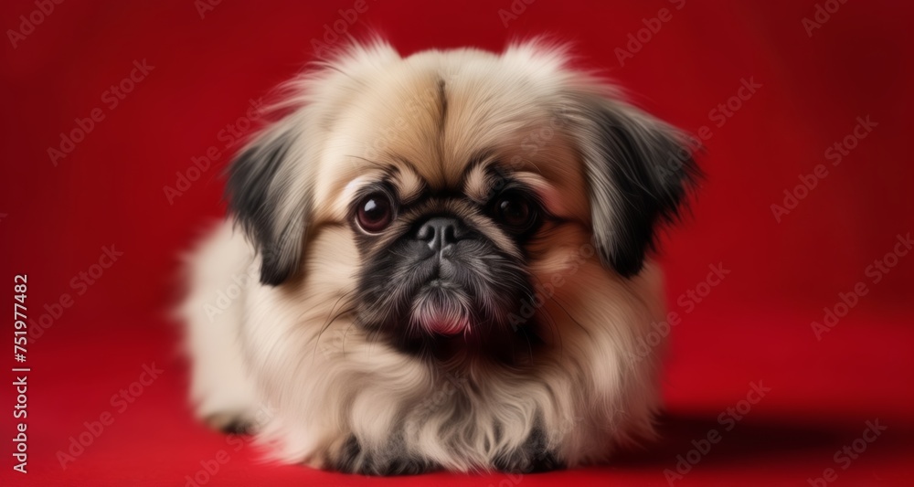 Canvas Prints  Adorable puppy with a heartwarming gaze