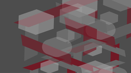Fototapeta premium Abstract grey to red geometric banner design background. Vector graphic illustration.