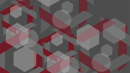 Abstract grey to red geometric banner design background. Vector graphic illustration.