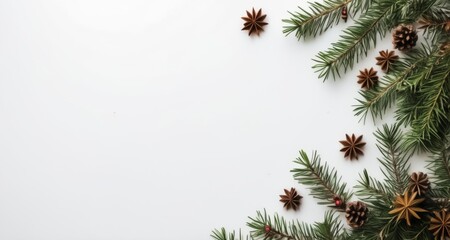  Natural Christmas decoration with pine cones and stars