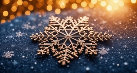  Winter's charm, captured in a single snowflake