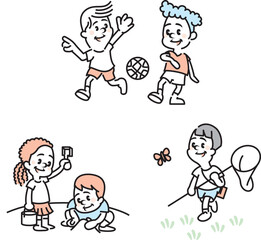 Illustration of playing