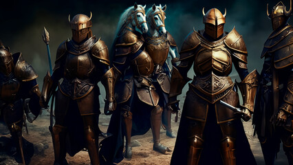 Fototapeta premium knight in armor