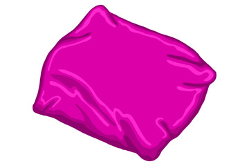 Pink pillow vector