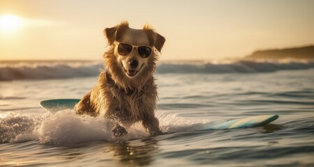  Surf's up, doggy style!