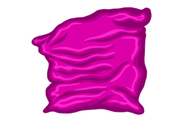 Pink pillow vector